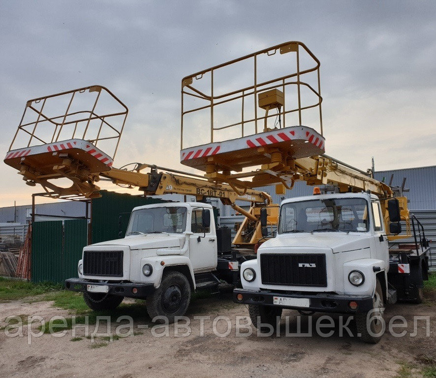 Заказать автовышку 18 метров с поворотной корзиной на базе ГАЗ. Работаем по Минску и всей РБ - фото 1 - id-p25908870