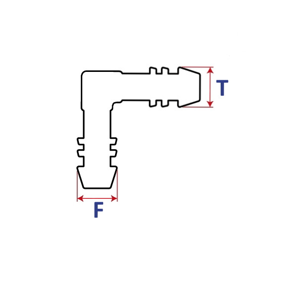 Соединитель шланга обратки топливной форсунки (Delphi) 4х4,8мм (код: 96481Y) - фото 2 - id-p145446845