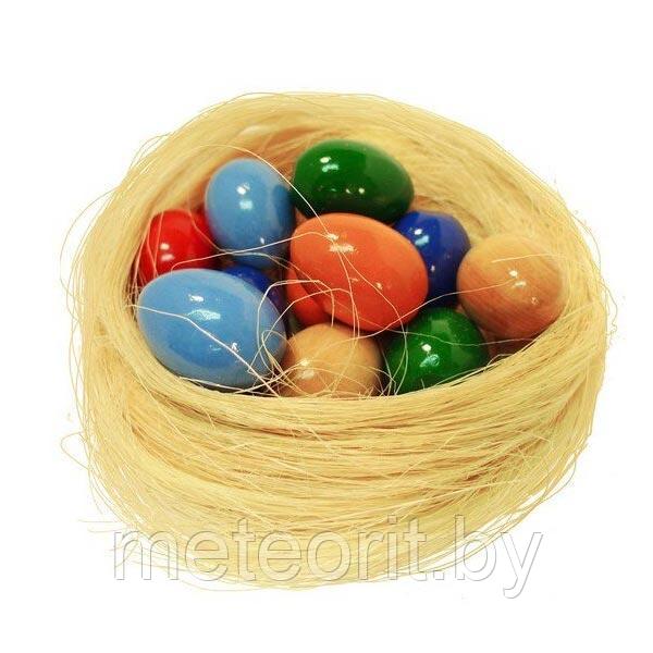 Яйца в гнезде цветные (12 шт) Счетный материал - фото 1 - id-p145448908