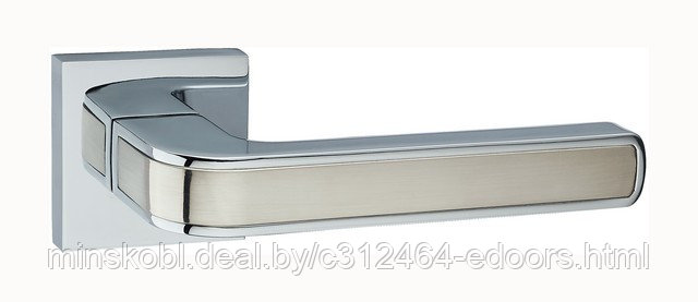 Ручка дверная Рико КВ А1549E (LOCKIT) (SN/PC)