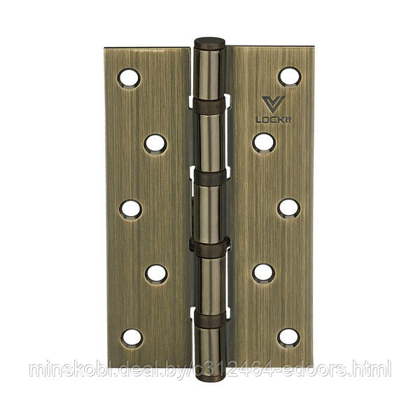 Петля универ. 125*75 AB бронза Lockit