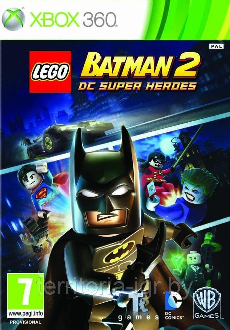 Игра Lego Batman 2: DC Super Heroes для Xbox 360, 1 диск Русская версия - фото 1 - id-p145450616