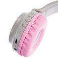 Беспроводные детские наушники с ушками котика (Bluetooth, MP3, FM, AUX, Mic, LED), фото 7