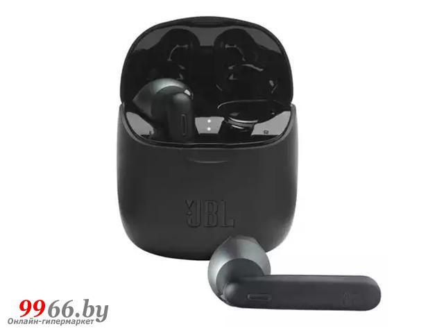 Беспроводные bluetooth наушники с микрофоном JBL Tune 225 TWS черные вкладыши для телефона телевизора