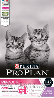 Корм для кошек Pro Plan Junior Delicate с индейкой - фото 2 - id-p145459724