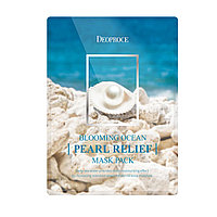 ДП Маска для лица на тканевой основе DEOPROCE BLOOMING PEARL RELIEF MASK PACK