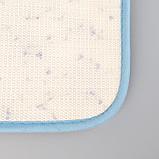 Набор ковриков для ванны и туалета «Галька», 2 шт: 40×50, 50×80 см, цвет синий, фото 4