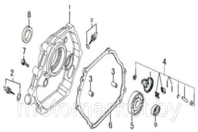 reguliator oborotov GX 390, 188 F, 190F, 192F  motomarket.by