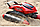 Вездеход-амфибия Шнекоход на радиоуправлении, ездит по песку, снегу и траве, красный, арт.989-393, фото 7