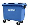 Пластиковый контейнер для мусора 660 л синий