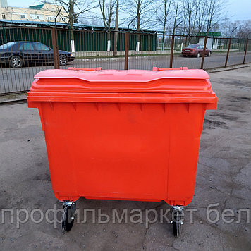 Контейнер для мусора 660 л красный, Сербия