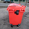 Контейнер для мусора 660 л красный, Сербия, фото 2