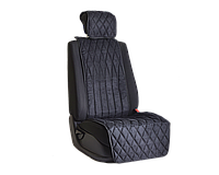 Накидка на переднее сиденье автомобиля Vital Technologies Накидка из алькантары однотонная (инфинити) Black