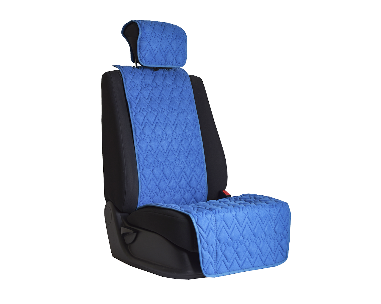 Накидка на переднее сиденье автомобиля Vital Technologies Накидка из алькантары однотонная (пики) Blue - фото 1 - id-p145515296
