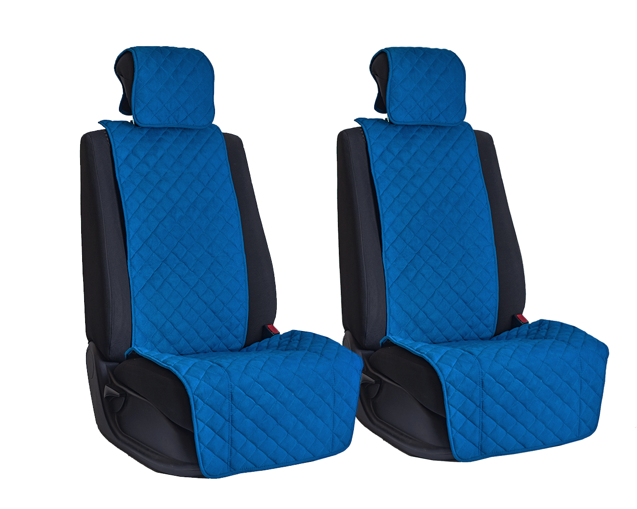 Vital Technologies Комплект накидок на передние сиденья из алькантары (квадрат) Blue