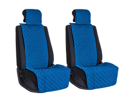 Vital Technologies Комплект накидок на передние сиденья из алькантары (квадрат) Blue