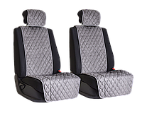 Vital Technologies Комплект накидок на передние сиденья из алькантары (ромб) L.Grey