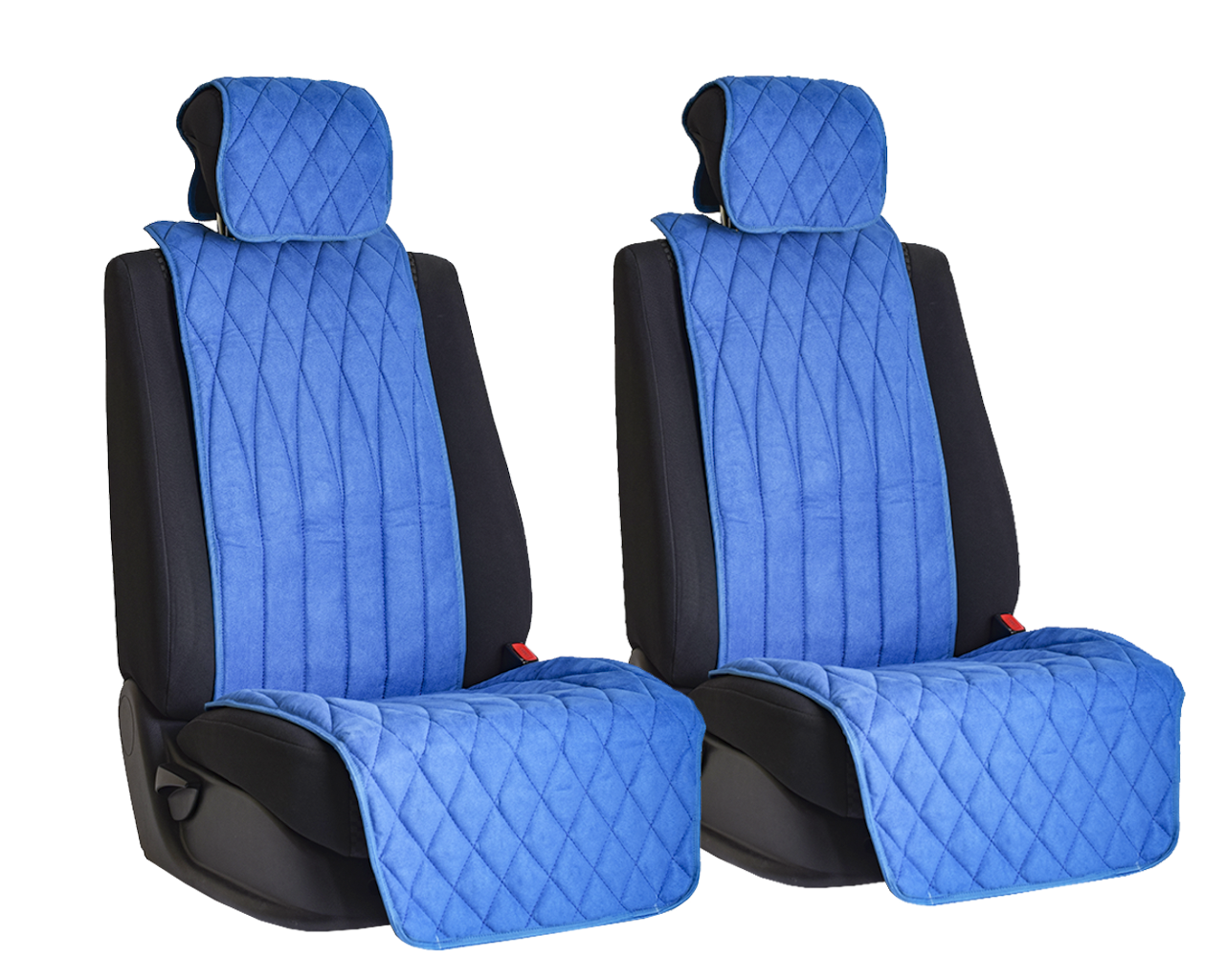 Vital Technologies Комплект накидок на передние сиденья из алькантары (инфинити) Blue - фото 1 - id-p145515381
