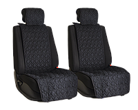 Vital Technologies Комплект накидок на передние сиденья из алькантары (пики) Black