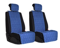 Vital Technologies Комплект накидок на передние сиденья из алькантары (пики) Blue