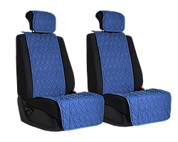 Vital Technologies Комплект накидок на передние сиденья из алькантары (пики) Blue