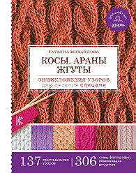 Книга АС "Энциклопедия узоров для вязания спицами. Косы. Араны. Жгуты."