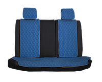 Vital Technologies Накидка на заднее сиденье из алькантары однотонная (ромб) Blue