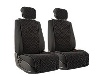 Vital Technologies Комплект накидок на передние сиденья из велюра (квадрат) Black