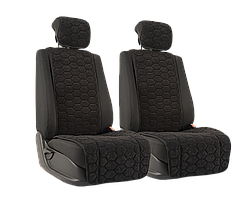 Vital Technologies Комплект накидок на передние сиденья из велюра (соты) Black