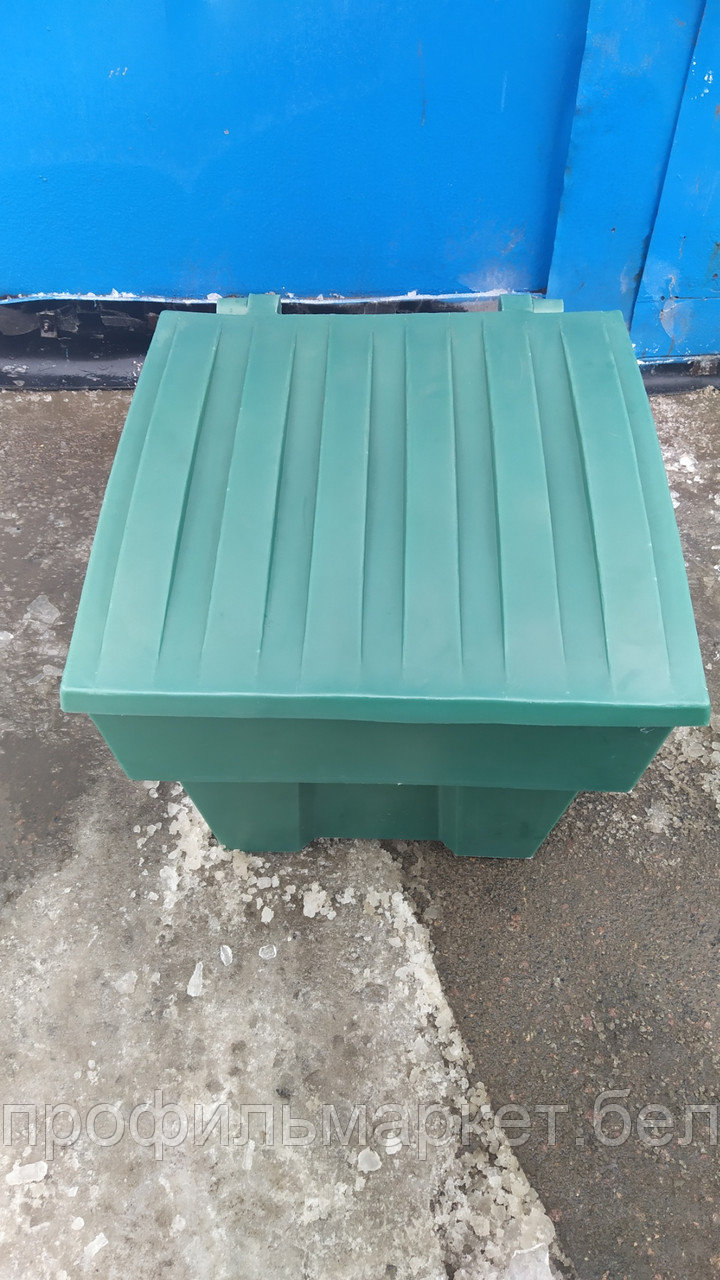 Пластиковый ящик для песка и соли 200 литров зеленый - фото 1 - id-p145519834