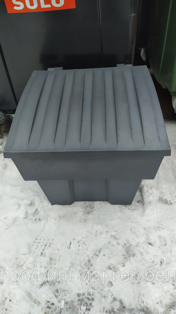 Пластиковый ящик для песка и соли 200 литров серый - фото 1 - id-p145520052
