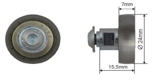 Ролик полуприцепа 24х6х7мм 670730023, Германия