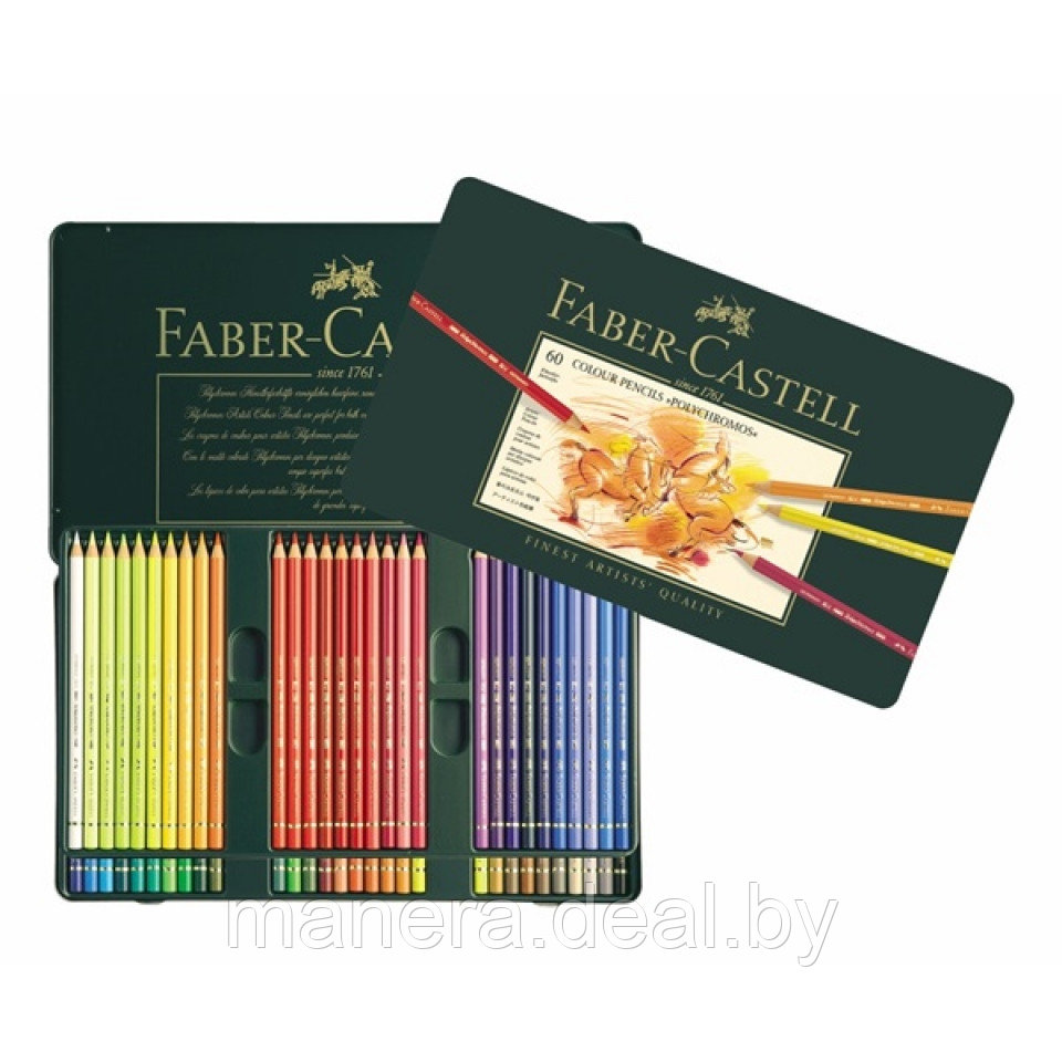 Faber-Castell Цветные карандаши "POLYCHROMOS" 60 цветов - фото 1 - id-p145525752