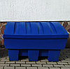 Пластиковый ящик для песка  и соли 500 литров, синий