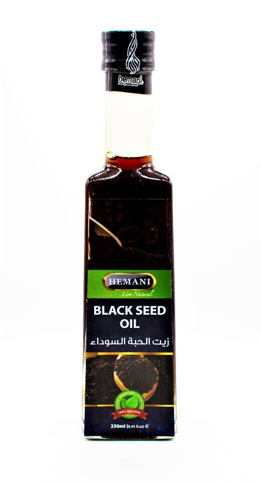 Масло черного тмина Hemani Black Seeds Oil, 250 мл в стекле - фото 1 - id-p145538447