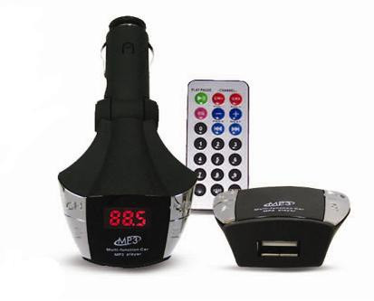 FM модулятор с дисплеем и пультом AVS F507