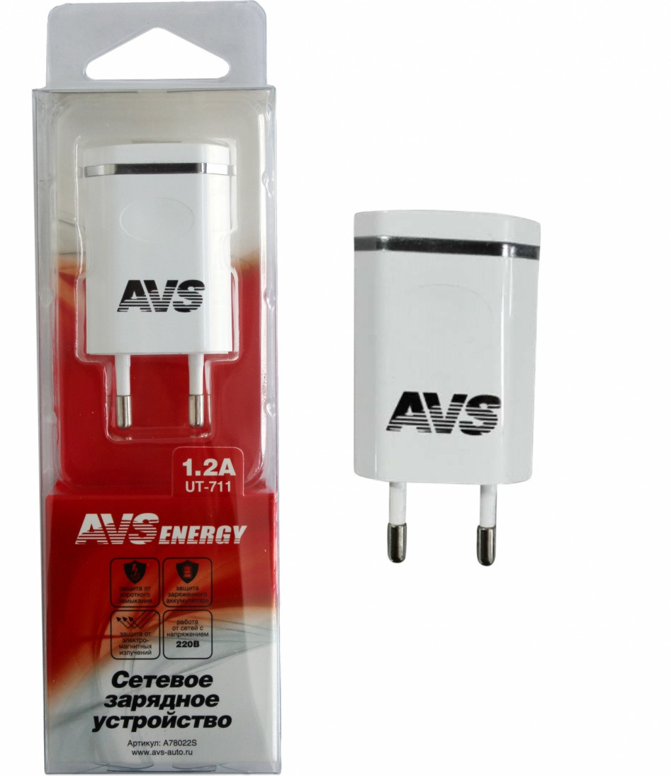 USB aвтомобильное зарядное устройство AVS 1 порт UC-311 (1,2А)