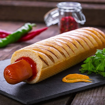 Булочка ХХЛ "Французский хот-дог"  (замороженная),  90г, 5шт/уп