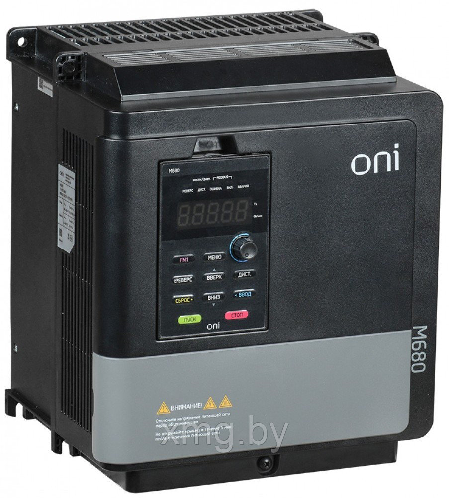 Частотный преобразователь для электродвигателя 0,75 кВт (ONI M680 380В, 3Ф 0,4-0,75 kW 1,5-2,5А) - фото 4 - id-p145543708