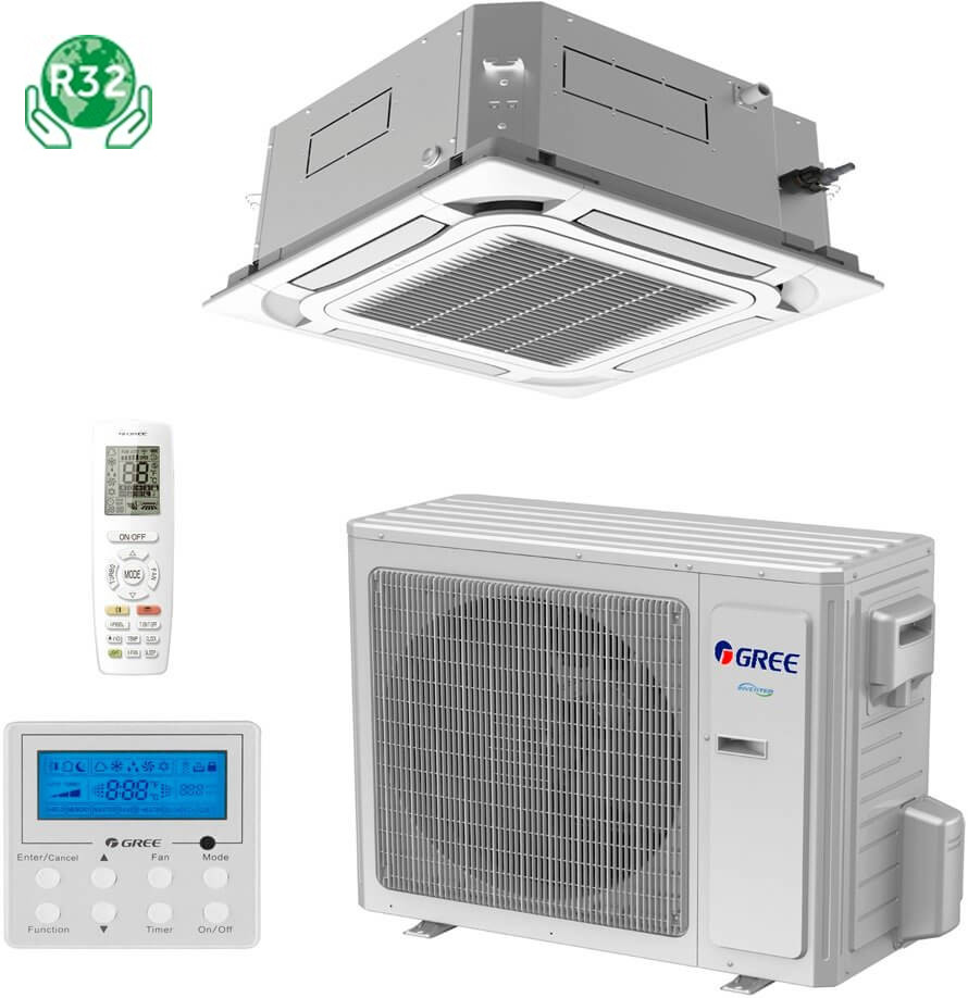 Кондиционер кассетный Gree U-Match Inverter GUD160W/NhA-X/GUD160T/A-T