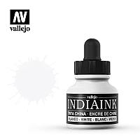 Чернила (тушь) для каллиграфии India Ink, белый, 30мл, Acrilicos Vallejo V-35310 Чернила (тушь) для каллиграфии India Ink, белый, 30мл, Acrilicos Vallejo