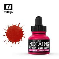 Чернила (тушь) для каллиграфии India Ink, кармин, 30мл, Acrilicos Vallejo V-35315 Чернила (тушь) для каллиграфии India Ink, кармин, 30мл, Acrilicos Vallejo