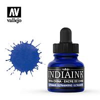 Чернила (тушь) для каллиграфии India Ink, ультрамарин, 30мл, Acrilicos Vallejo V-35319 Чернила (тушь) для каллиграфии India Ink, ультрамарин, 30мл, Acrilicos Vallejo