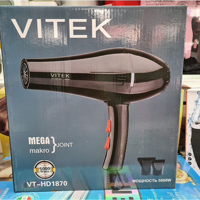 Фен для волос 5000w Vitek VT-HD1870