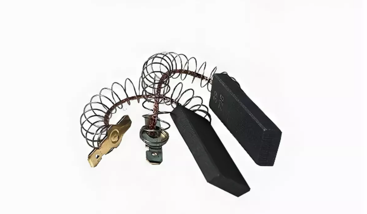 CB010CM Щетки двигателя 5*12.4*32 (двухслойные, с пружиной и клеммой), 2 шт., фото 2