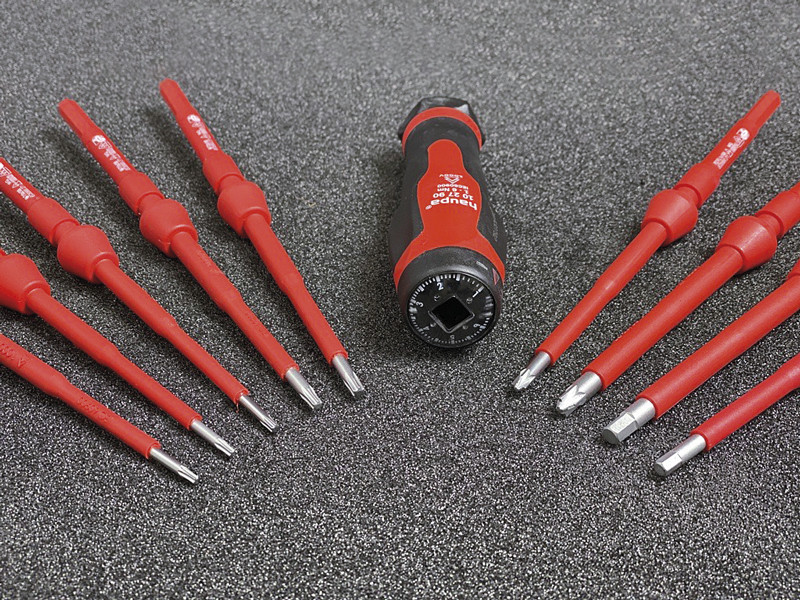 102706-1 Динамометрическая отвертка со сменными стержнями "VarioTQ" VDE Tx+Hex 1.0-6.0 Nm (Haupa)