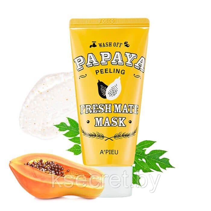 Очищающая маска для лица A'PIEU Fresh Mate Papaya Mask (Peeling) 50мл - фото 1 - id-p145568395