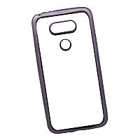Чехол силиконовый "LP" для LG G5 TPU (прозрачный с черной хром рамкой) (европакет)
