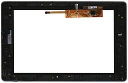Тачскрин (сенсорное стекло) для планшета Lenovo IdeaTab K2 с рамкой 10.1, черный, б.у.