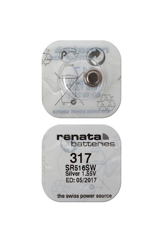 Батарейка (элемент питания) Renata SR516SW 317, 1 штука